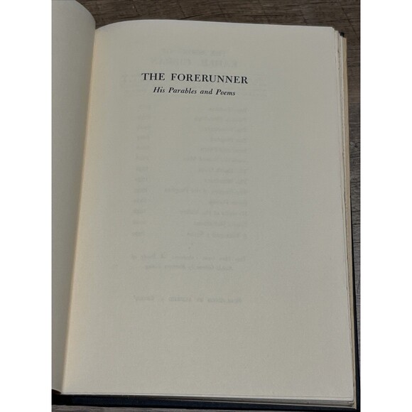 The Forerunner  His Parables and  Poems Kahlil Gibran 1965 14th Printing - Picture 5 of 8